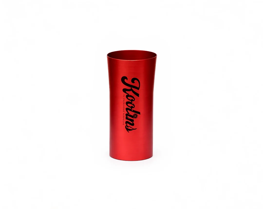 Vaso Koolins de aluminio rojo